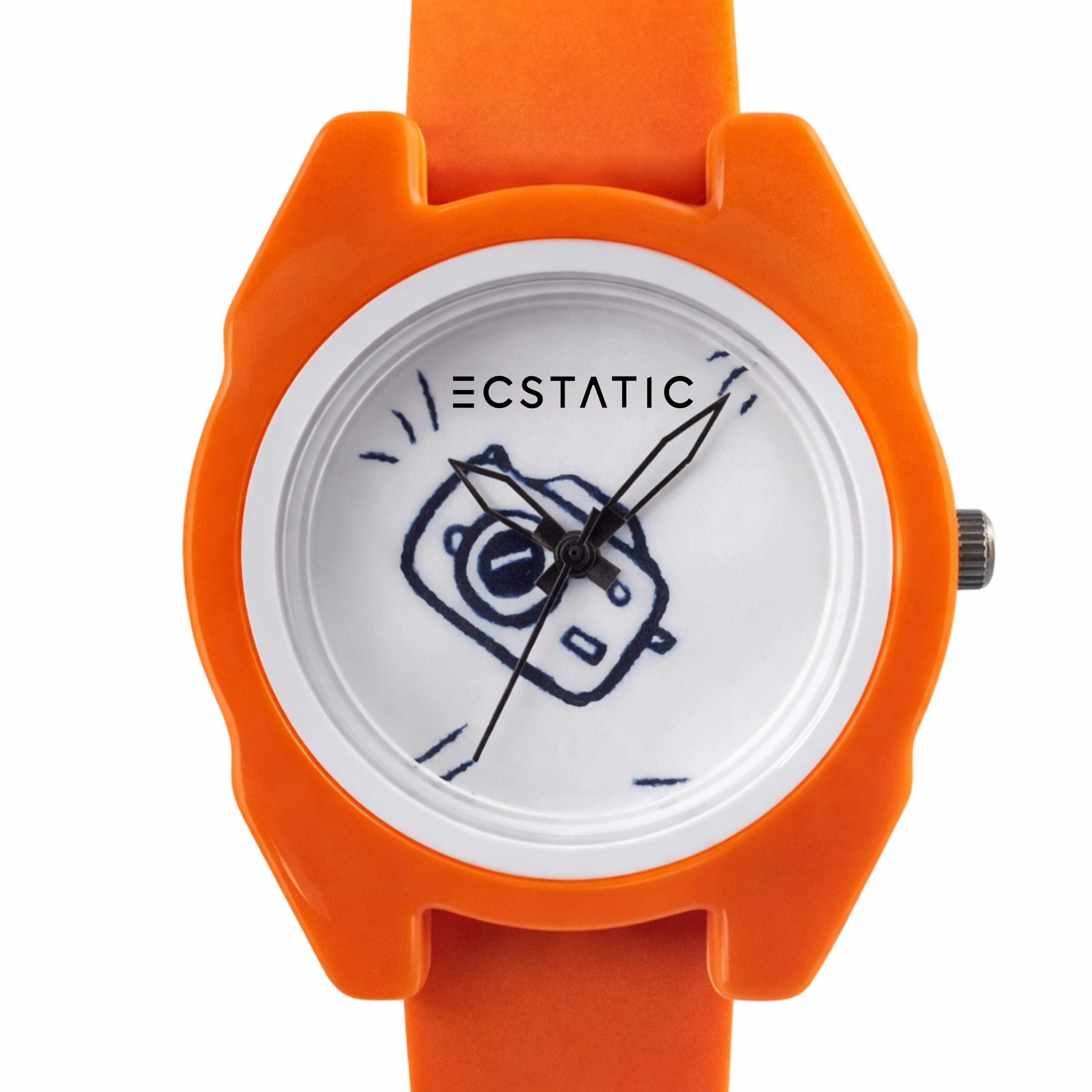 4 ECSTATIC – ECSTATIC – Alpha Watch, Fibre Case, Fibre Strap, H Design, Kids Watch