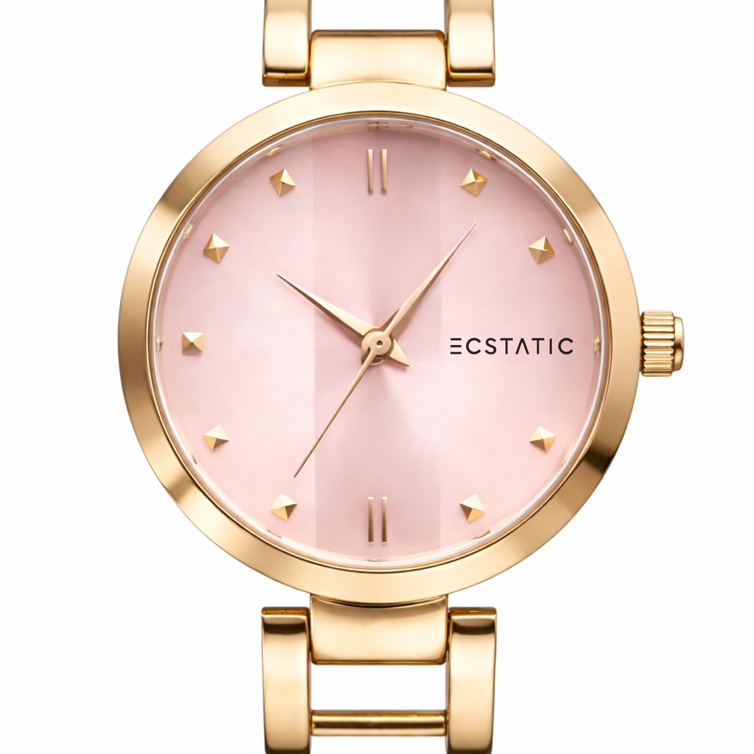 ECSTATIC – Rosegold Plated, Metal Case, Metal Band, Rosegold Dial, Women’s Watch