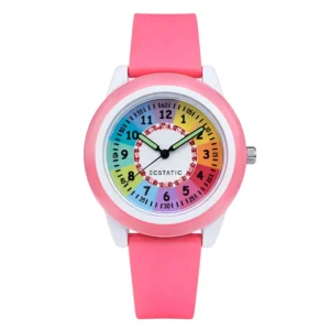 ECSTATIC – Fibre Case, Fibre Strap, Round Learning Dial, Kids Watch