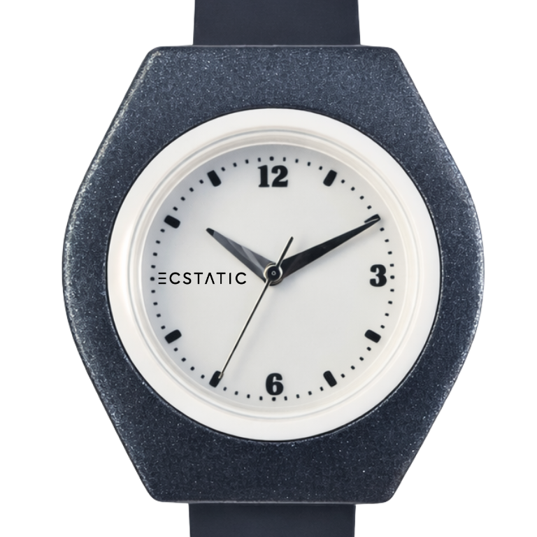 ECSTATIC – Tonneau Design, Fibre Case, Fibre Strap, White Dial, Kids Watch