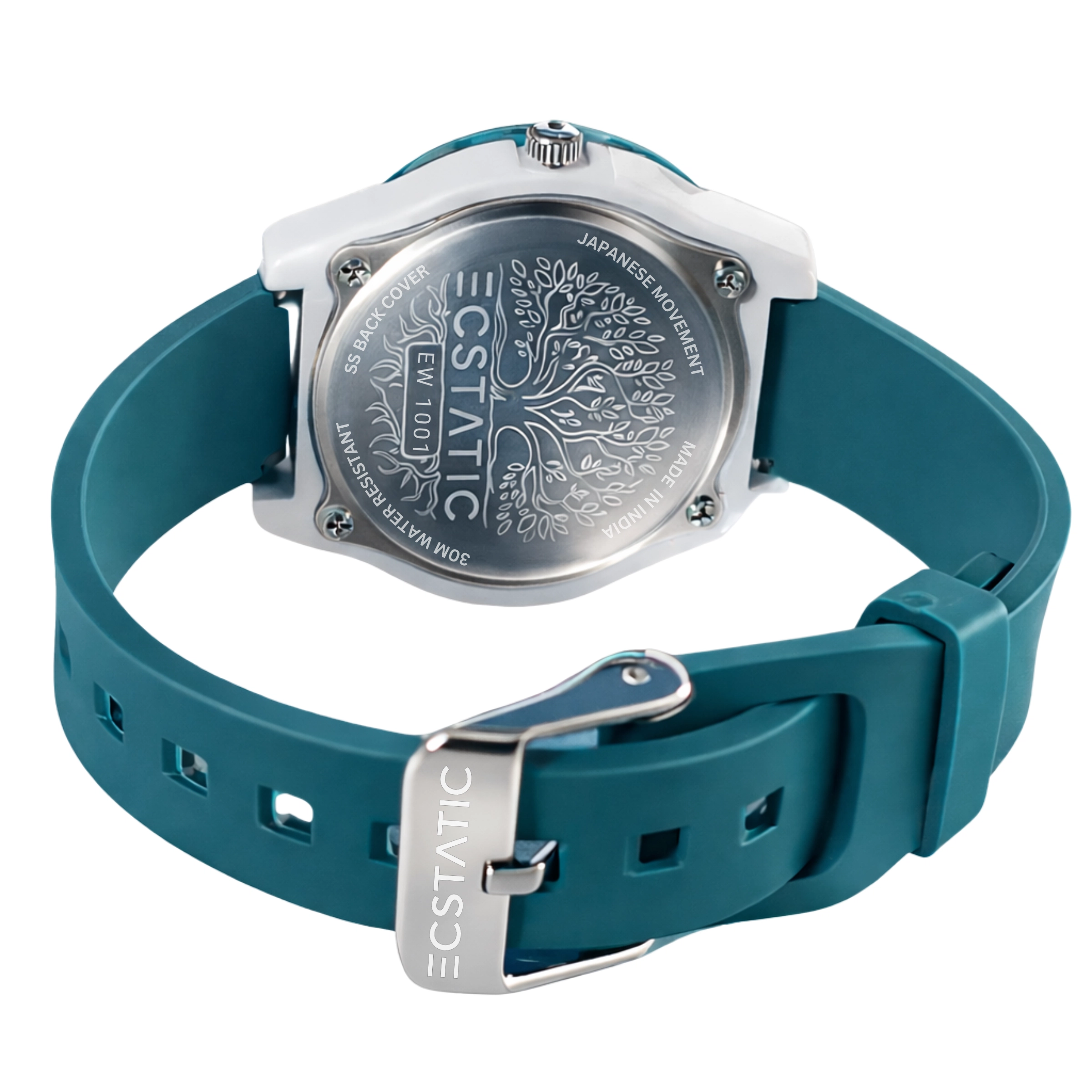 ECSTATIC – Fibre Case, Fibre Strap, Round Design, Kids Watch