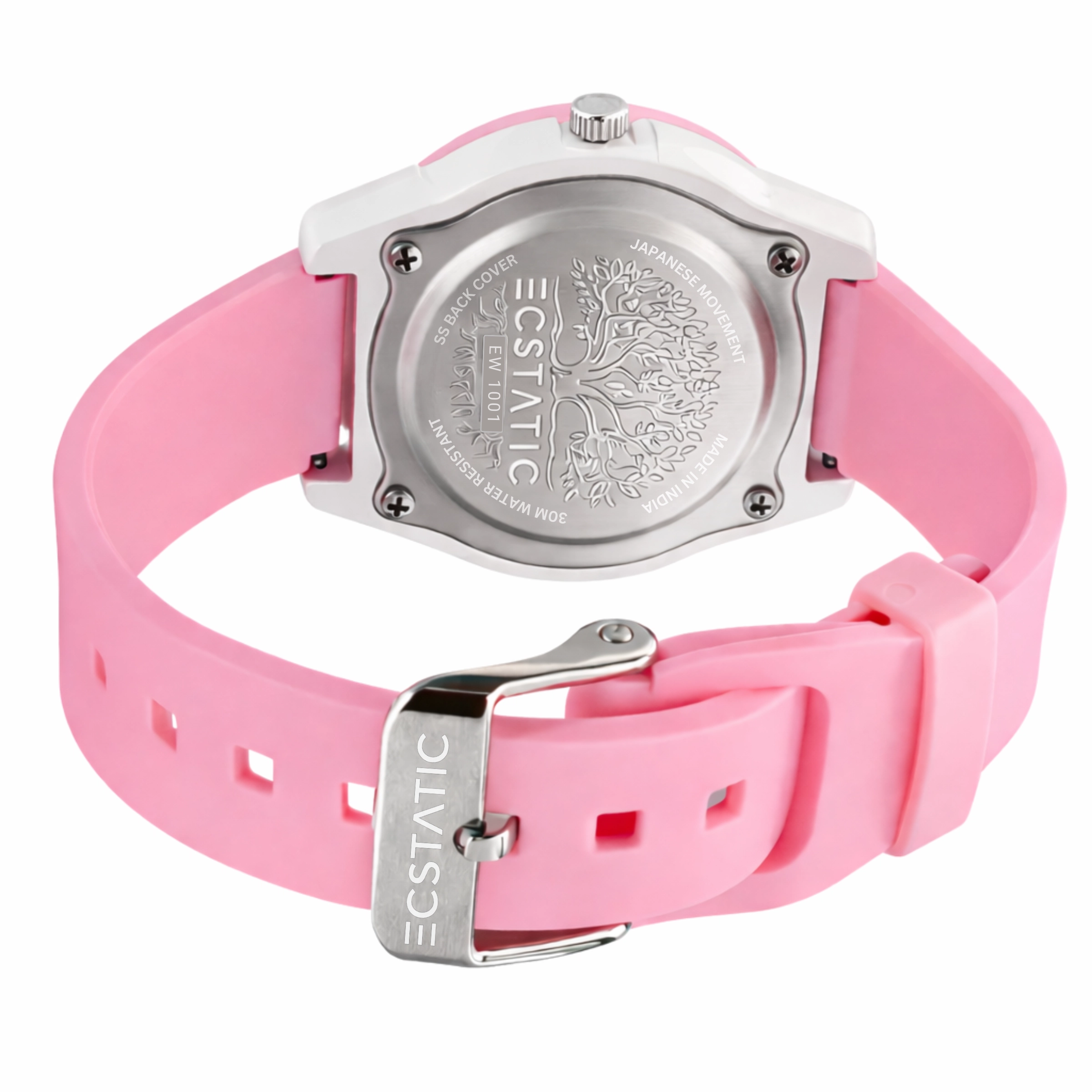 ECSTATIC – Fibre Case, Fibre Strap, Round Design, Kids Watch