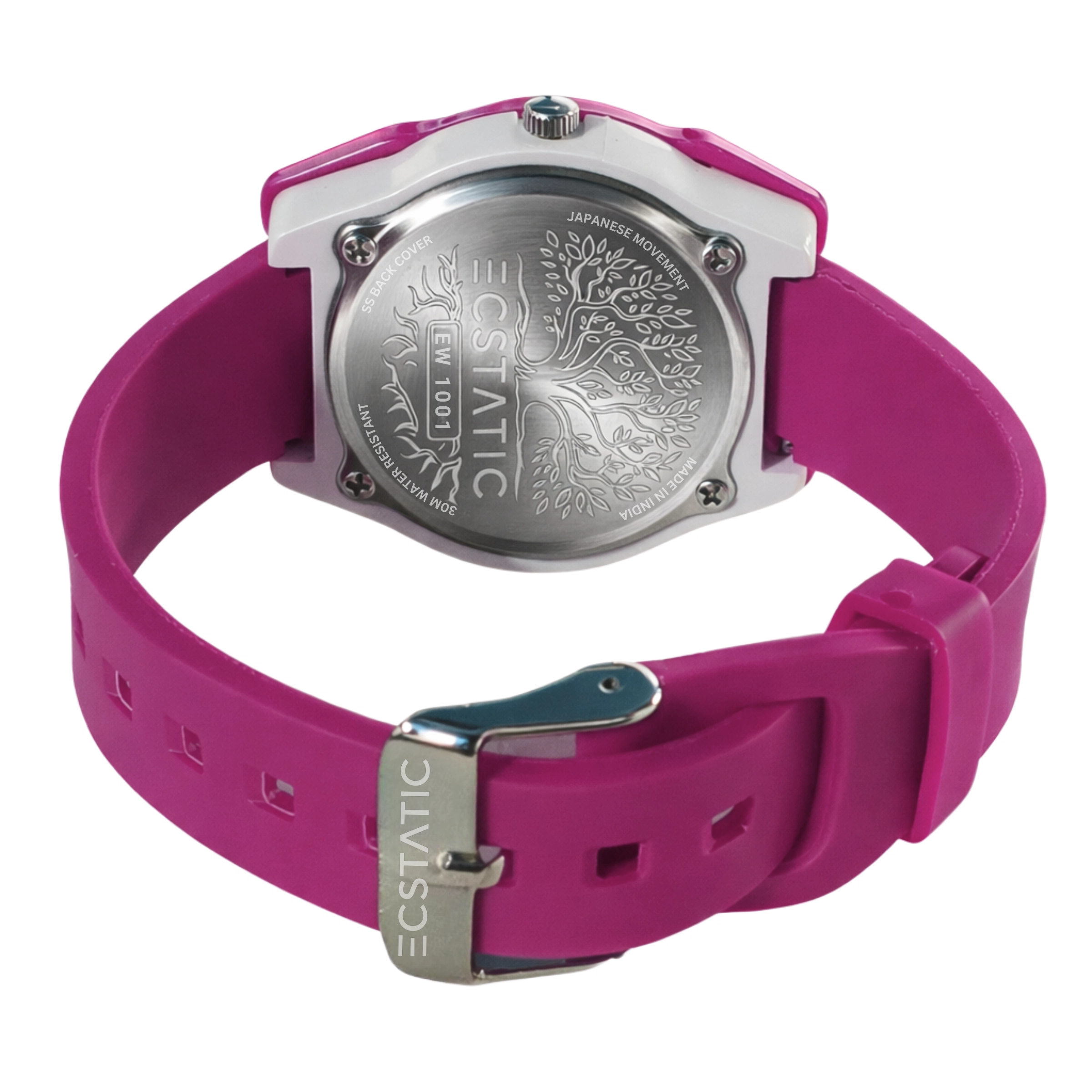 ECSTATIC – ECSTATIC – Alpha Watch, Fibre Case, Fibre Strap, H Design, Kids Watch