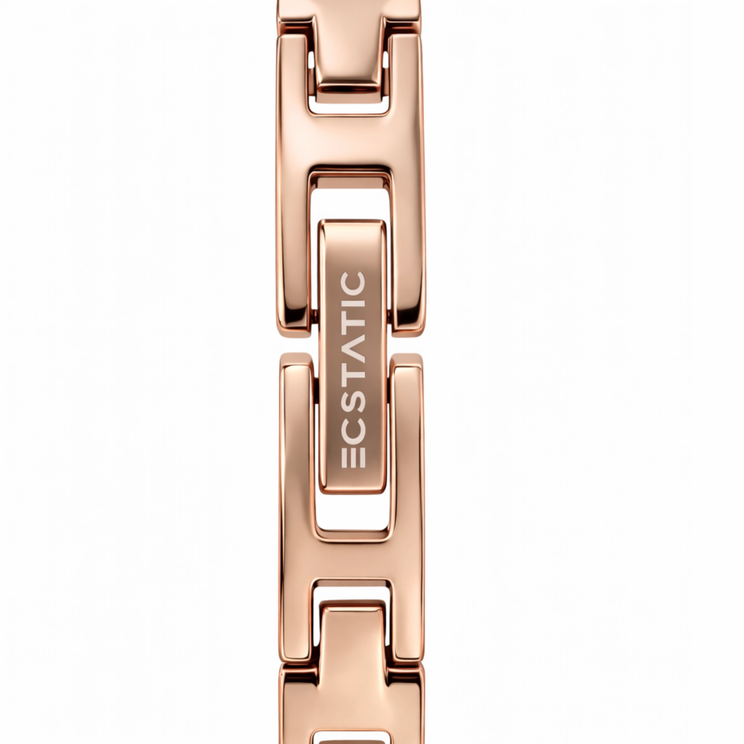 ECSTATIC – Kada Design, Gold Case, Metal Strap, Black Dial Women’s Watch