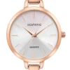 ECSTATIC – Kada Design, Rose Gold Case, Metal Strap, White Dial Women’s Watch