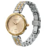 ECSTATIC – Round Design, Bicolour Case, Metal Strap, Gold Dial Women’s Watch