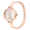 ECSTATIC – Kada Design, Rose Gold Case, Metal Strap, White Dial Women’s Watch