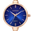ECSTATIC – Kada Design, Rose Gold Case, Metal Strap, Blue Dial Women’s Watch