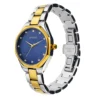 4 ECSTATIC– Round Design, Bicolour Case, Metal Strap, Blue Dial Women’s Watch