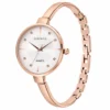 ECSTATIC – Kada Design, Gold Case, Metal Strap, White Dial Women’s Watch