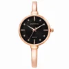 ECSTATIC – Kada Design, Gold Case, Metal Strap, Black Dial Women’s Watch