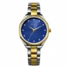 5 ECSTATIC– Round Design, Bicolour Case, Metal Strap, Blue Dial Women’s Watch
