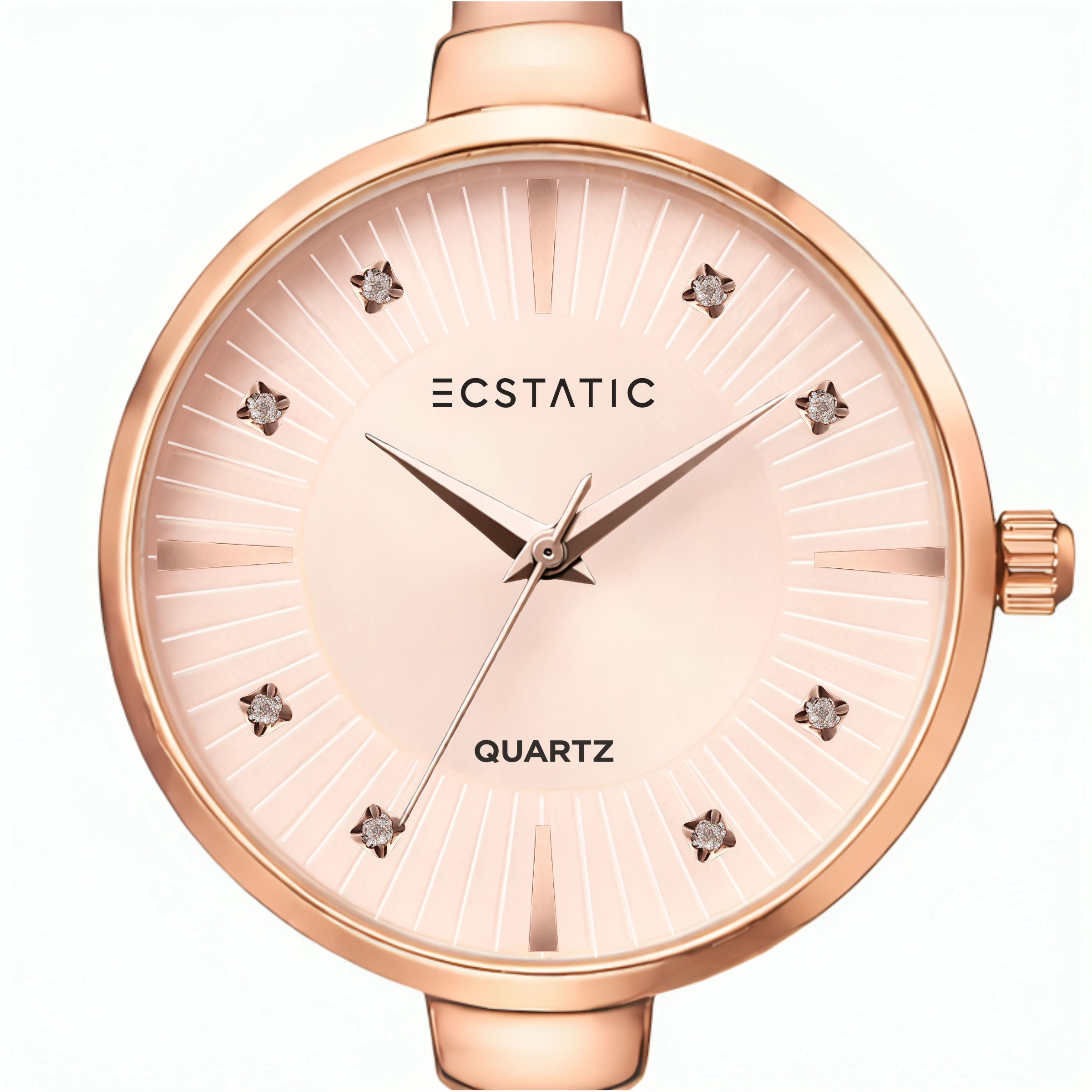 ECSTATIC – Kada Design, Gold Case, Metal Strap, Sandal Dial Women’s Watch