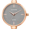dial ECSTATIC – Kada Design, Gold Case, Metal Strap, Grey Dial Women’s Watch